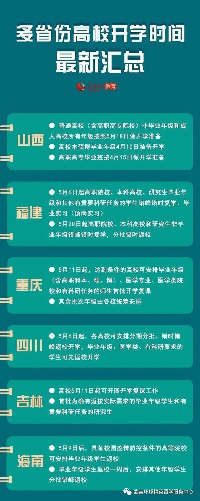 福建开学时间,内蒙古开学时间